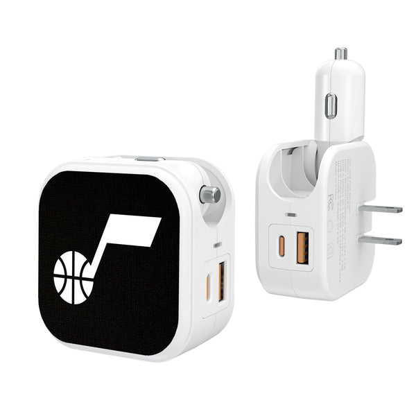 Utah Jazz Solid 2 in 1 USB Charger