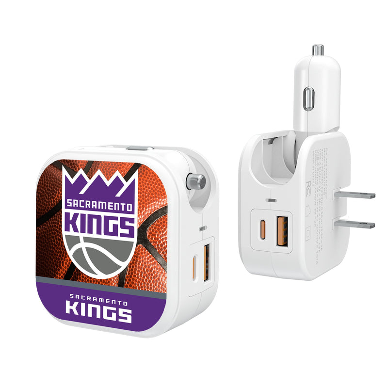 Sacramento Kings Basketball 2 in 1 USB Charger