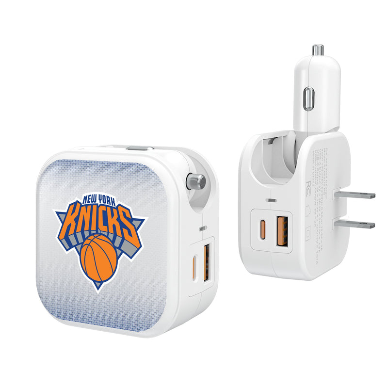 New York Knicks Linen 2 in 1 USB Charger