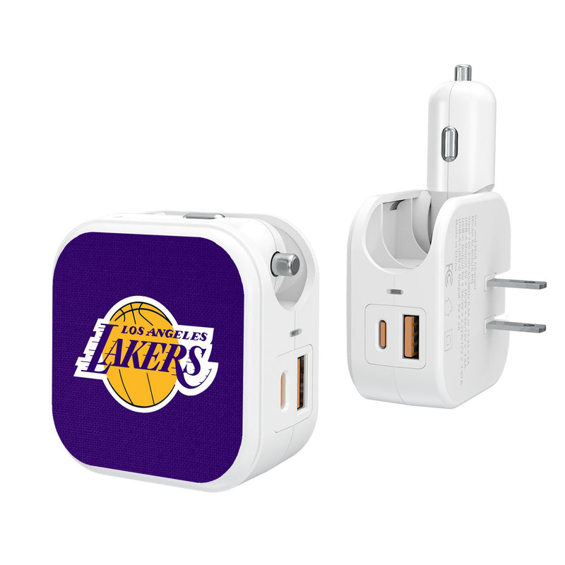 Los Angeles Lakers Solid 2 in 1 USB Charger