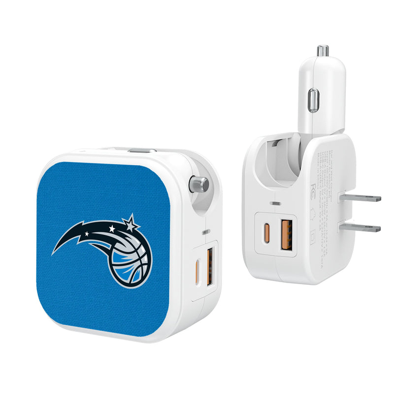 Orlando Magic Solid 2 in 1 USB Charger