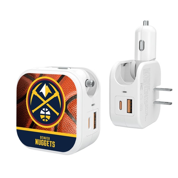 Denver Nuggets Basketball 2 in 1 USB Charger