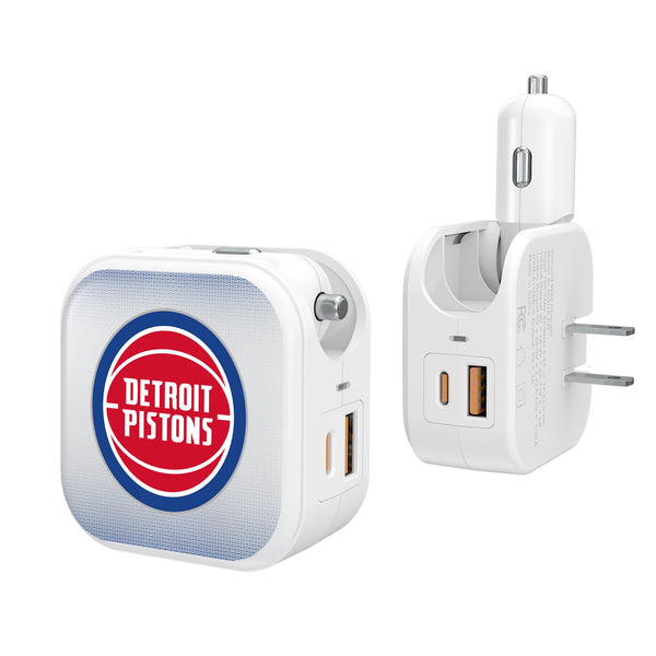 Detroit Pistons Linen 2 in 1 USB Charger