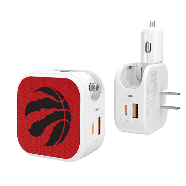 Toronto Raptors Solid 2 in 1 USB Charger