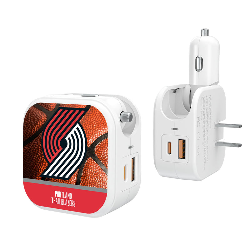 Portland Trail Blazers Basketball 2 in 1 USB Charger