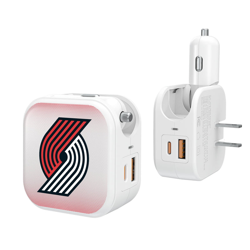 Portland Trail Blazers Linen 2 in 1 USB Charger