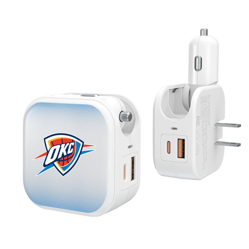 Oklahoma City Thunder Linen 2 in 1 USB Charger