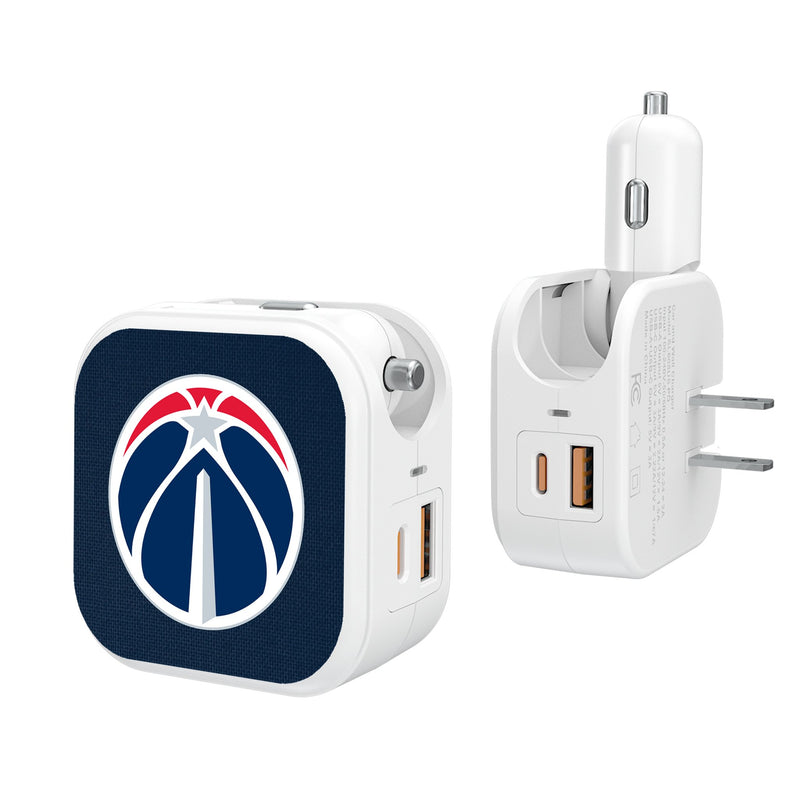 Washington Wizards Solid 2 in 1 USB Charger