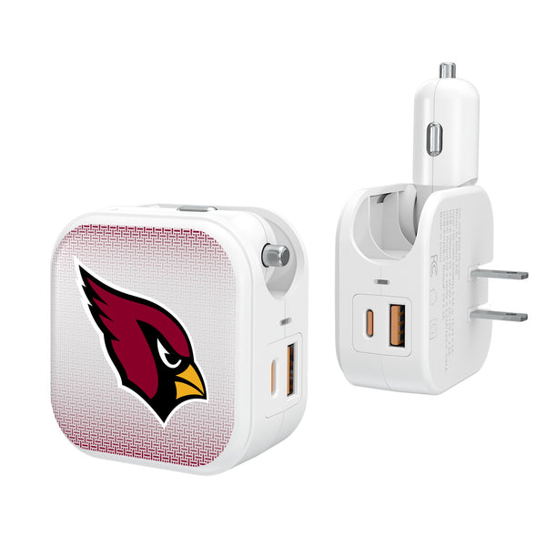 Arizona Cardinals Linen 2 in 1 USB Charger