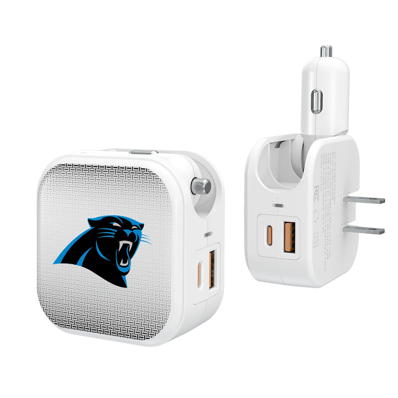 Carolina Panthers Linen 2 in 1 USB Charger