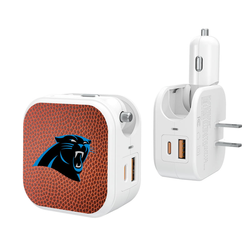 Carolina Panthers Football 2 in 1 USB Charger