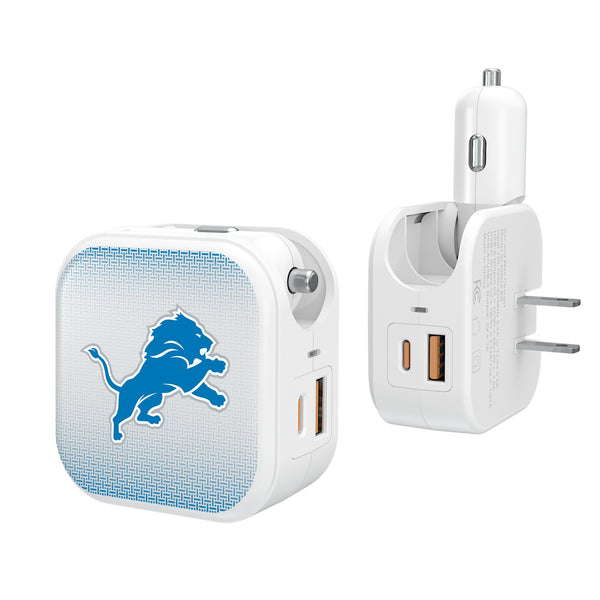 Detroit Lions Linen 2 in 1 USB Charger