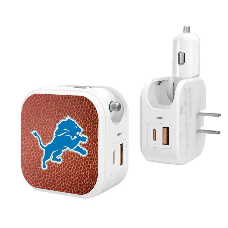 Detroit Lions Football 2 in 1 USB Charger