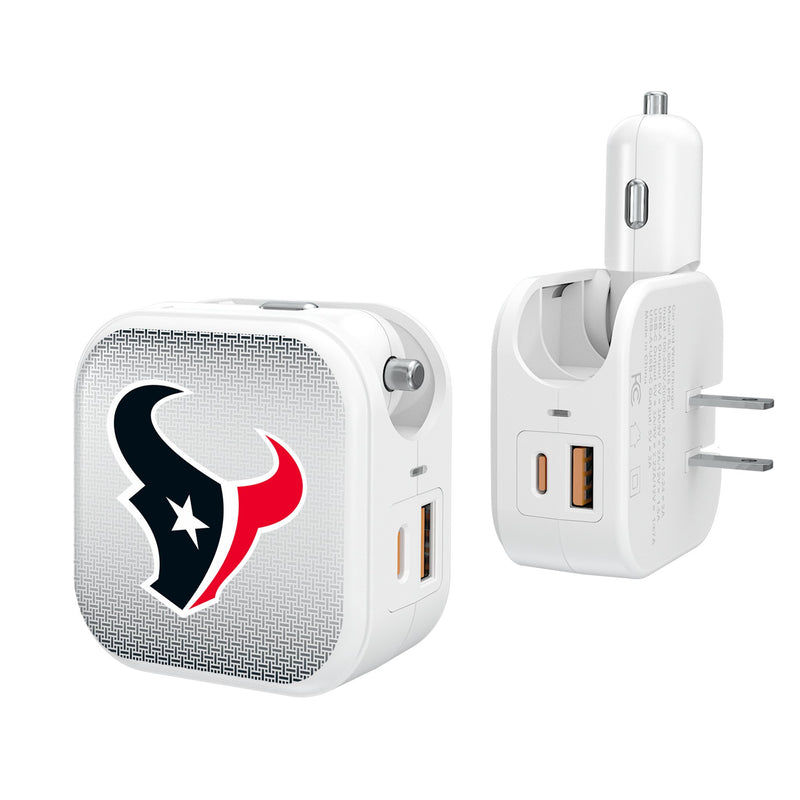 Houston Texans Linen 2 in 1 USB Charger