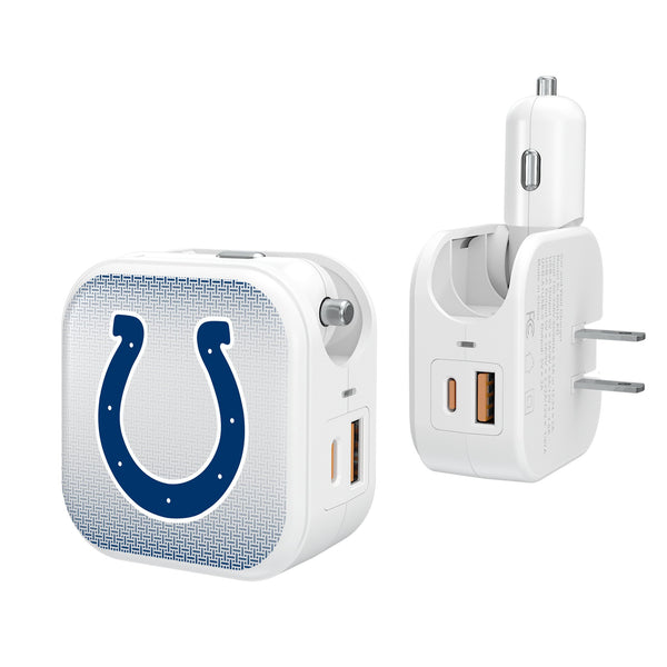 Indianapolis Colts Linen 2 in 1 USB Charger