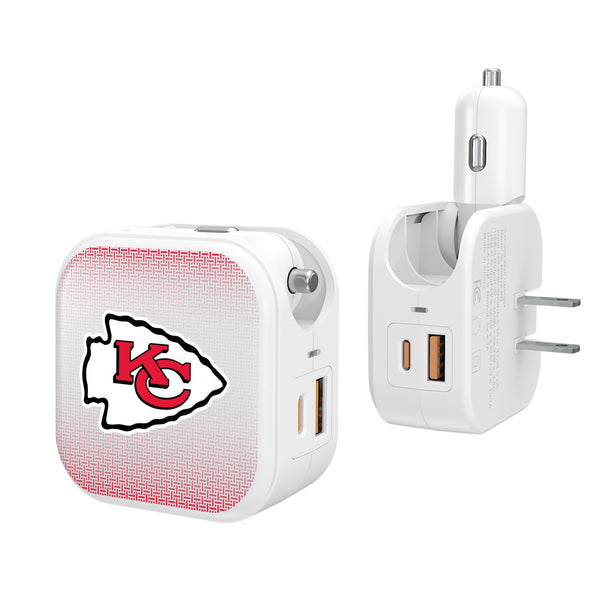 Kansas City Chiefs Linen 2 in 1 USB Charger