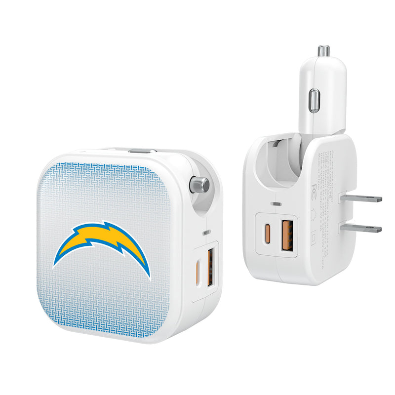 Los Angeles Chargers Linen 2 in 1 USB Charger