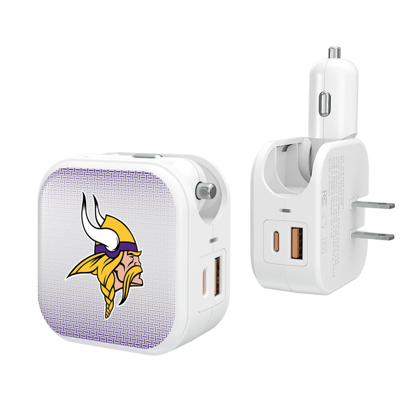 Minnesota Vikings Linen 2 in 1 USB Charger