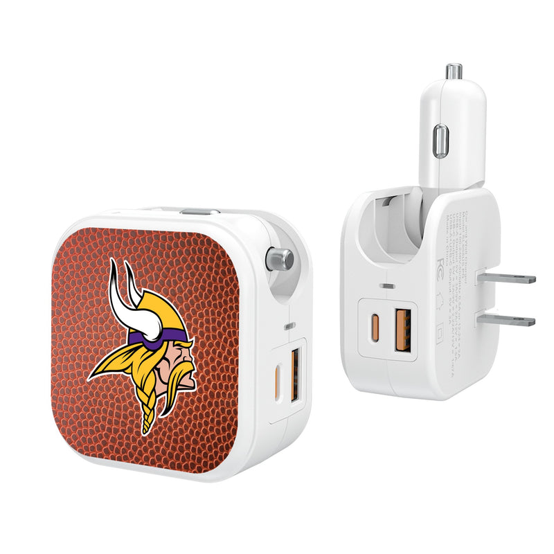 Minnesota Vikings Football 2 in 1 USB Charger