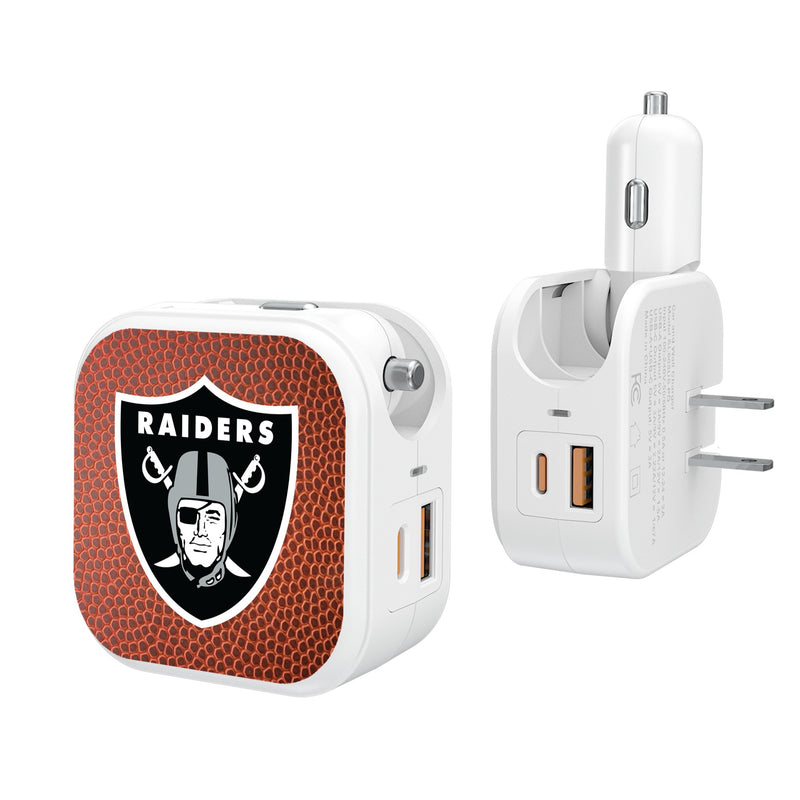 Las Vegas Raiders Football 2 in 1 USB Charger