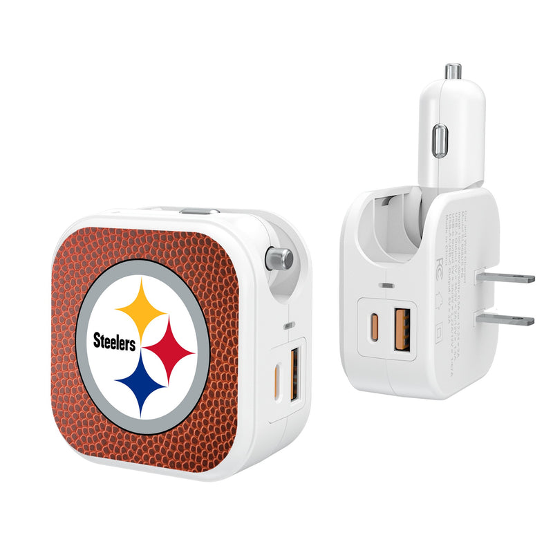 Pittsburgh Steelers Football 2 in 1 USB Charger