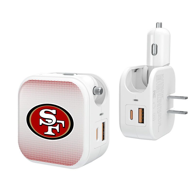 San Francisco 49ers Linen 2 in 1 USB Charger