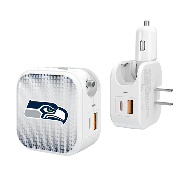 Seattle Seahawks Linen 2 in 1 USB Charger