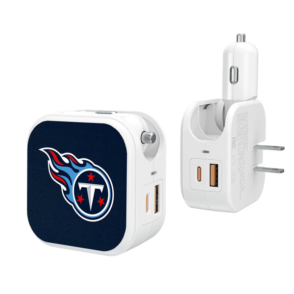 Tennessee Titans Solid 2 in 1 USB Charger