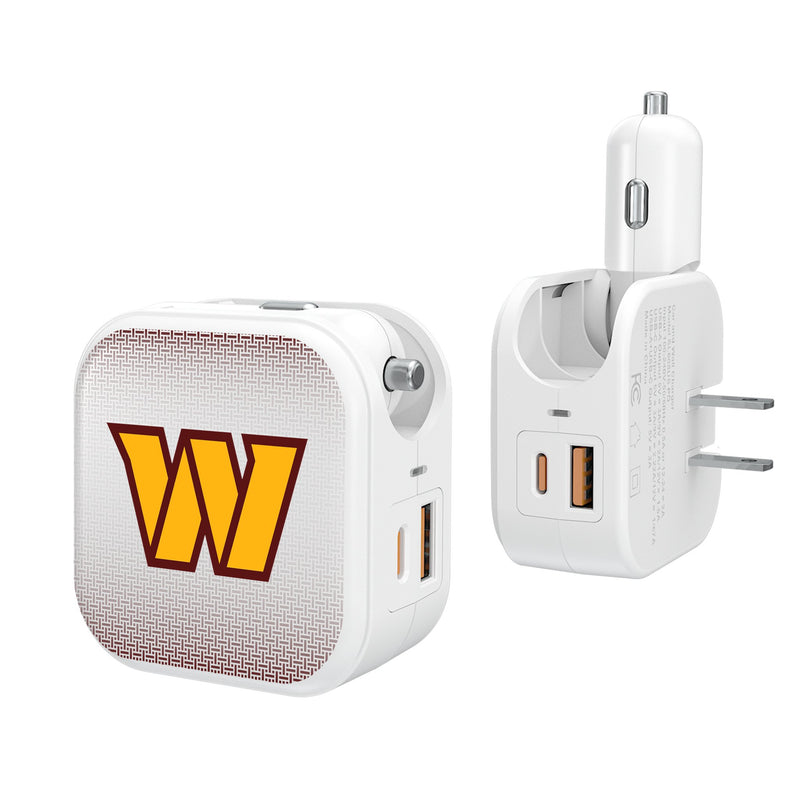 Washington Commanders Linen 2 in 1 USB Charger