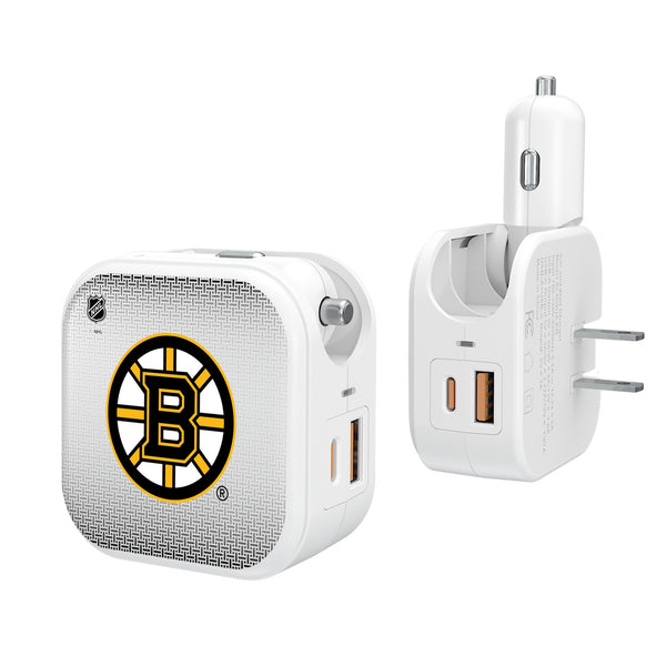 Boston Bruins Linen 2 in 1 USB Charger