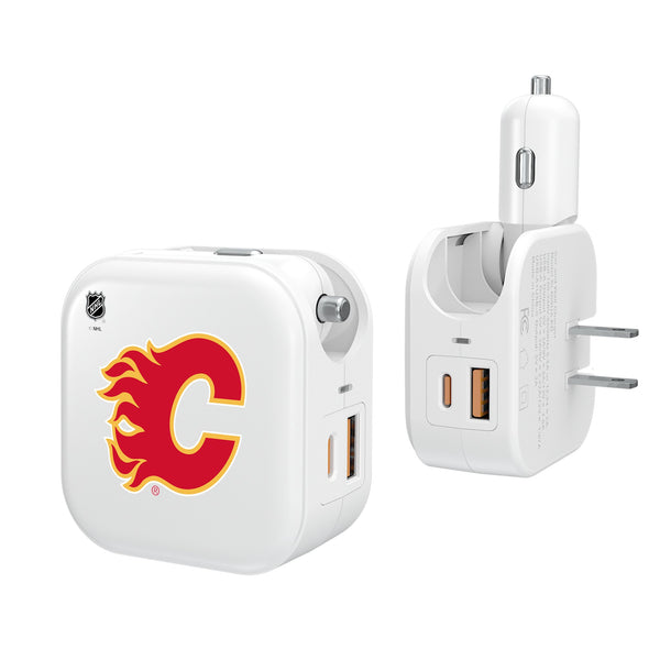 Calgary Flames Insignia 2 in 1 USB Charger