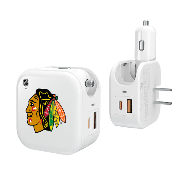 Chicago Blackhawks Insignia 2 in 1 USB Charger