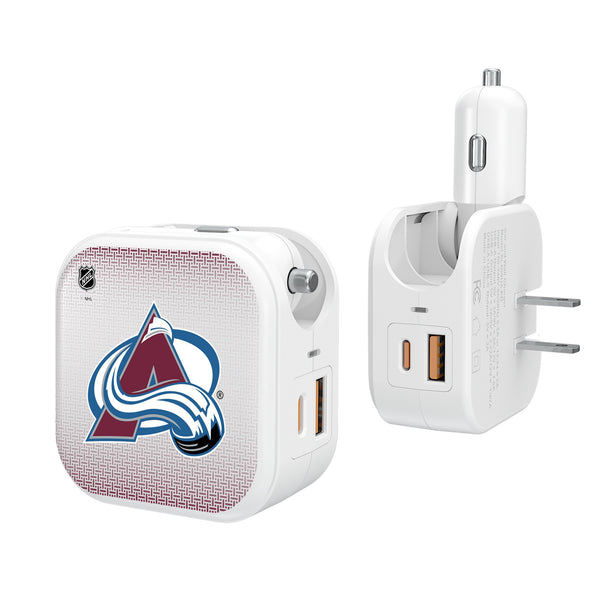 Colorado Avalanche Linen 2 in 1 USB Charger