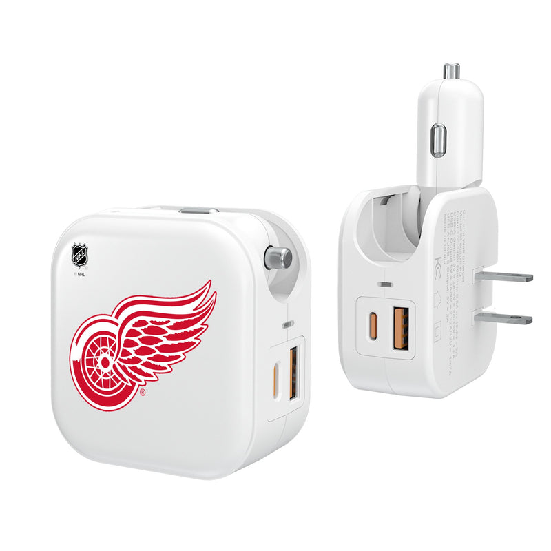 Detroit Red Wings Insignia 2 in 1 USB Charger