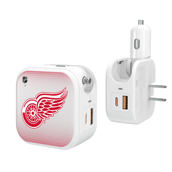 Detroit Red Wings Linen 2 in 1 USB Charger