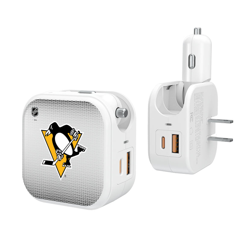 Pittsburgh Penguins Linen 2 in 1 USB Charger