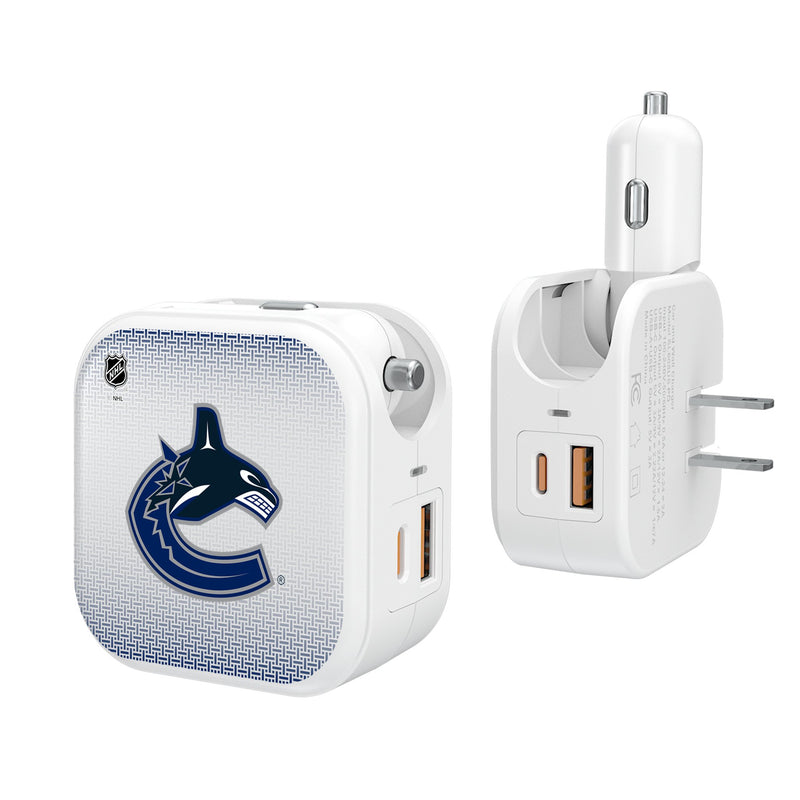 Vancouver Canucks Linen 2 in 1 USB Charger