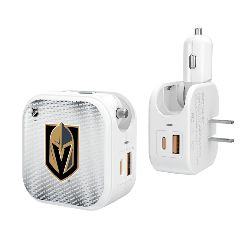 Vegas Golden Knights Linen 2 in 1 USB Charger