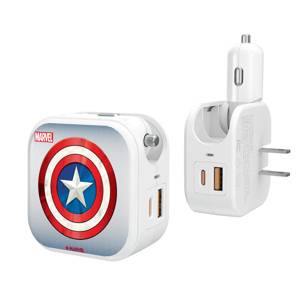 Marvel Avengers Captain America Grid 2 in 1 USB Charger