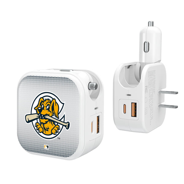 Charleston RiverDogs Linen 2 in 1 USB Charger