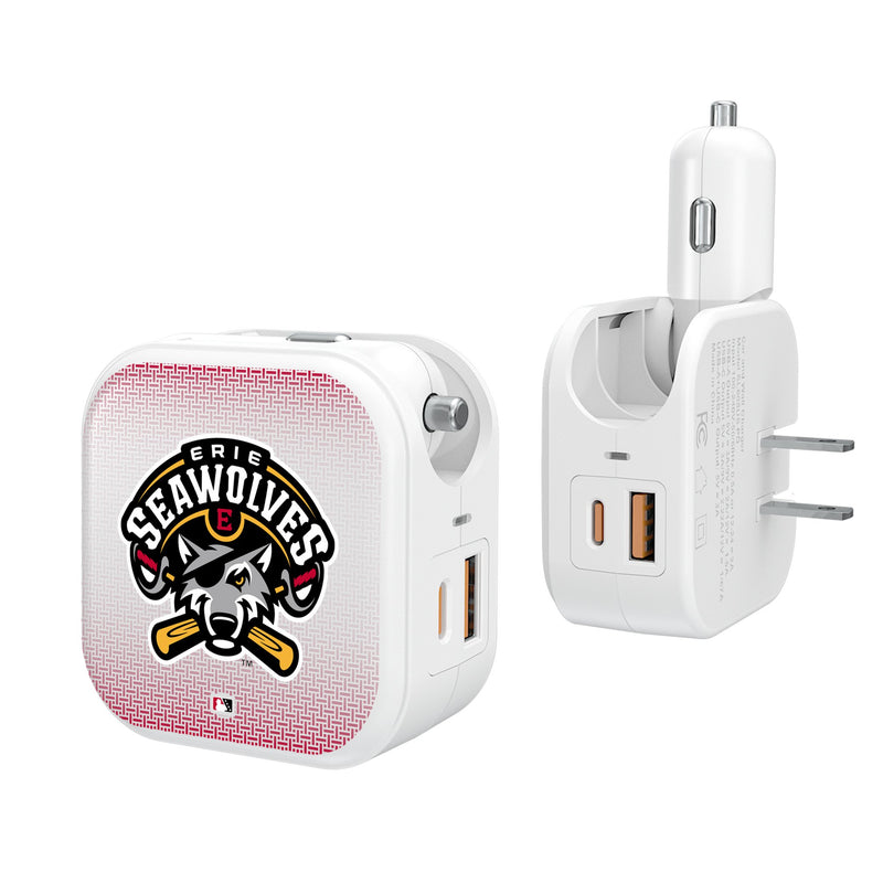 Erie SeaWolves Linen 2 in 1 USB Charger