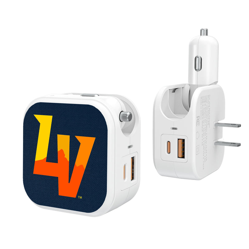 Las Vegas Aviators Solid 2 in 1 USB Charger