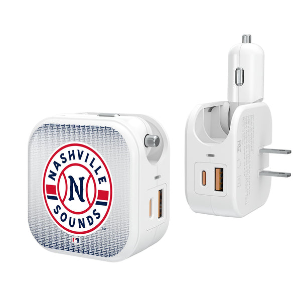 Nashville Sounds Linen 2 in 1 USB Charger