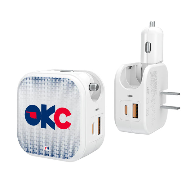 Oklahoma City Baseball Club Linen 2 in 1 USB Charger