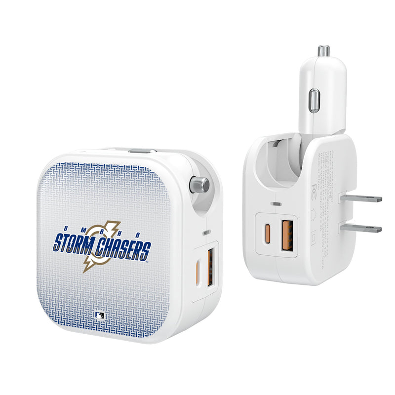 Omaha Storm Chasers Linen 2 in 1 USB Charger