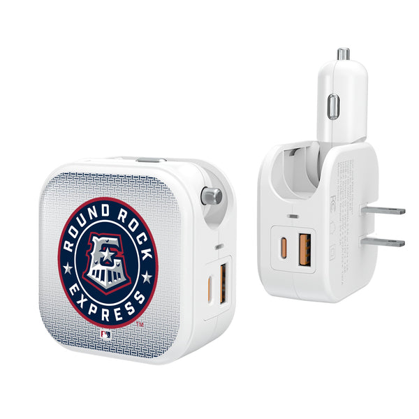 Round Rock Express Linen 2 in 1 USB Charger