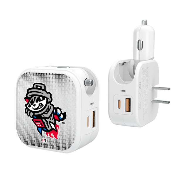 Rocket City Trash Pandas Linen 2 in 1 USB Charger