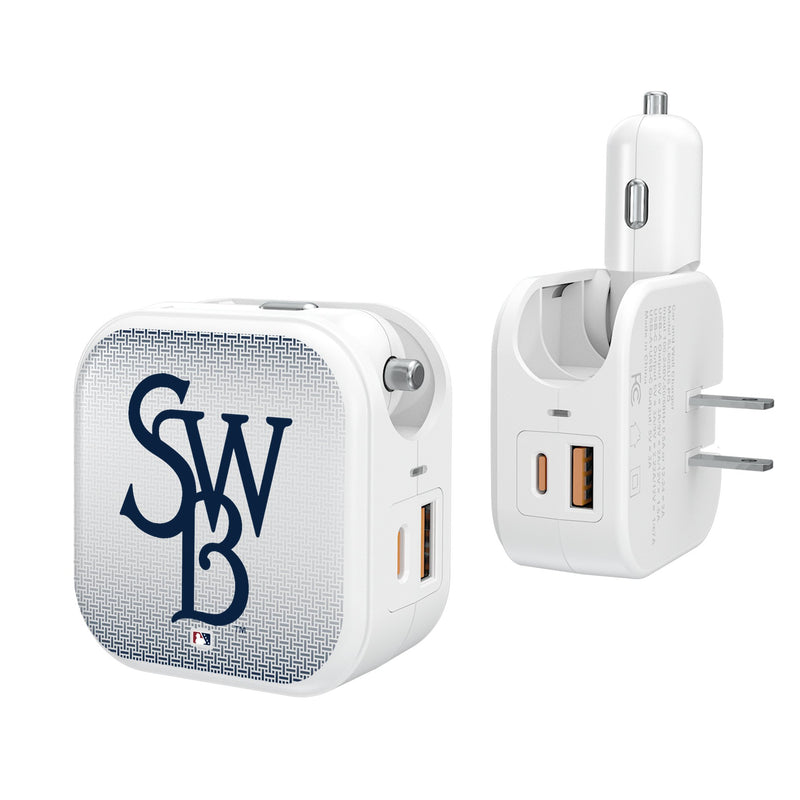 Scranton/Wilkes-Barre RailRiders Linen 2 in 1 USB Charger