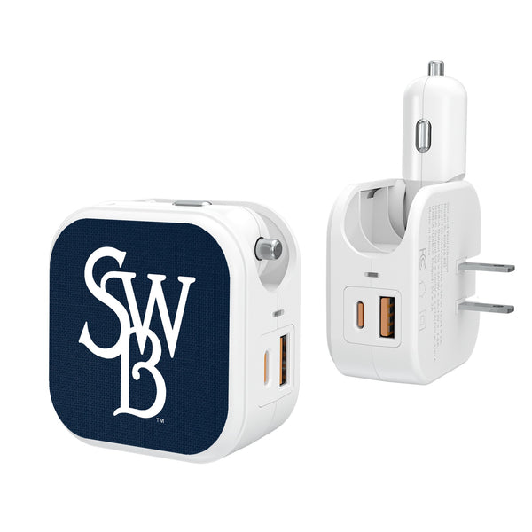 Scranton/Wilkes-Barre RailRiders Solid 2 in 1 USB Charger