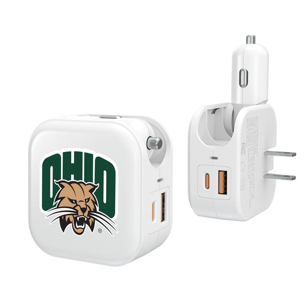 Ohio University Bobcats Insignia 2 in 1 USB Charger